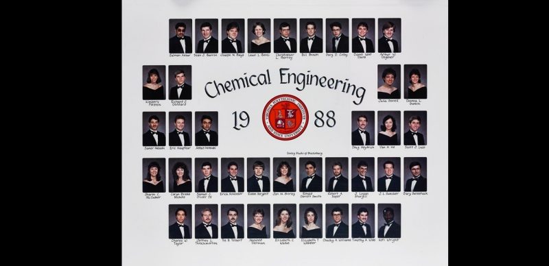 This is a class composite of the chemical engineering class of 1988.