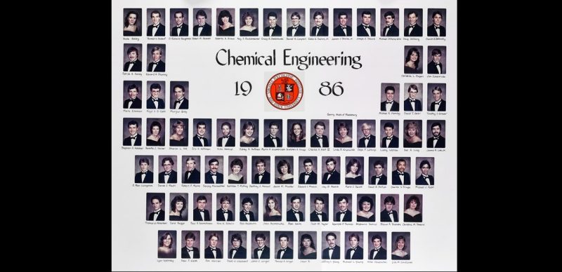 This is a class composite of the chemical engineering class of 1986.