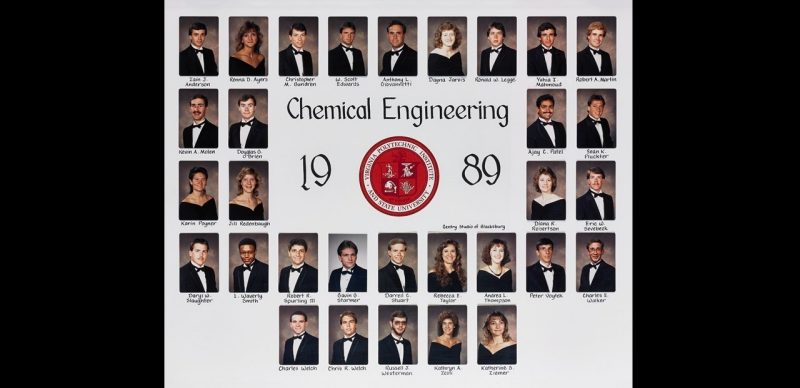 This is a class composite of the chemical engineering class of 1989.