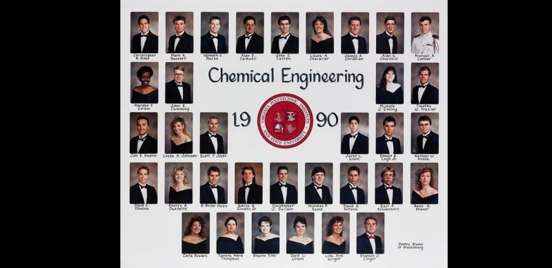 This is a class composite of the chemical engineering class of 1990.