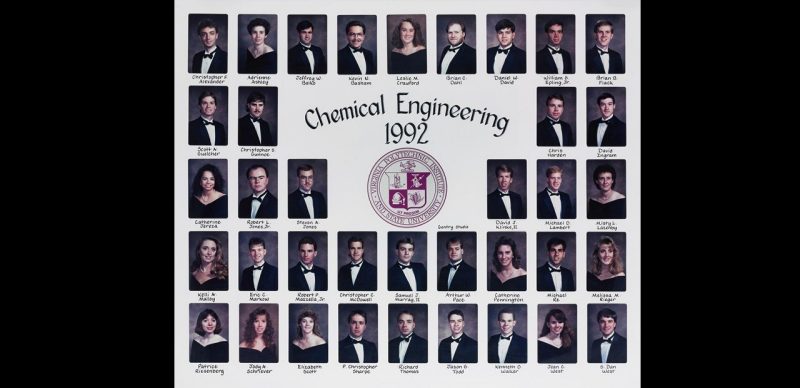 This is a class composite of the chemical engineering class of 1992.