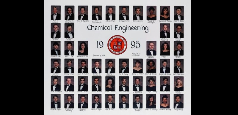 This is a class composite of the chemical engineering class of 1993.