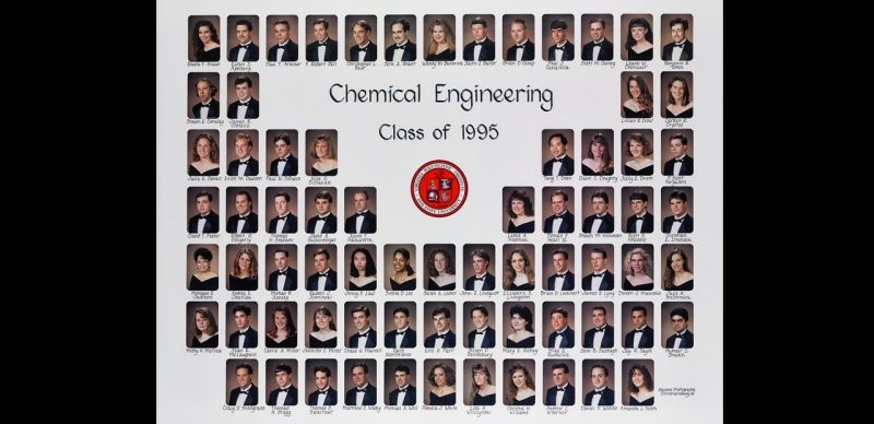 This is a class composite of the chemical engineering class of 1995.