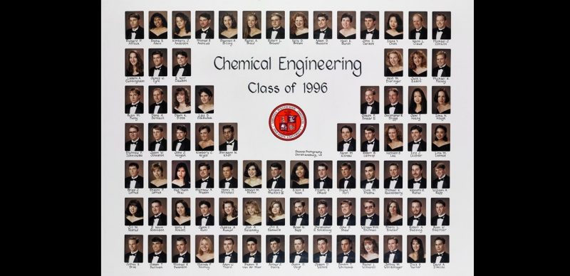 This is a class composite of the chemical engineering class of 1996.