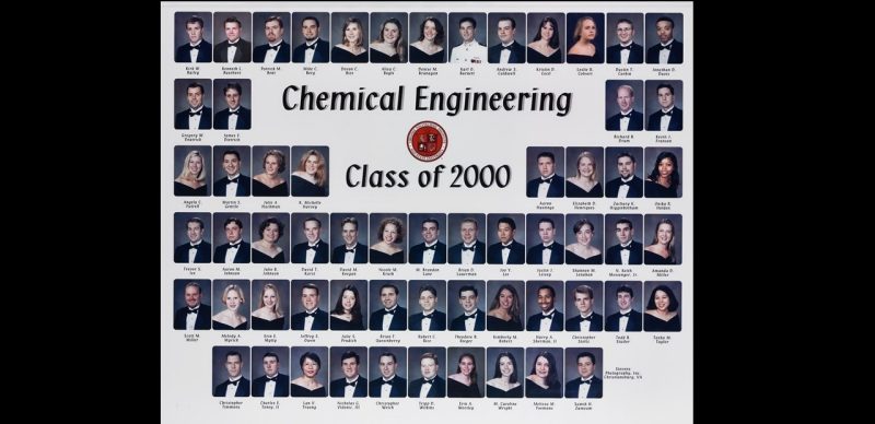 This is a class composite of the chemical engineering class of 2000.