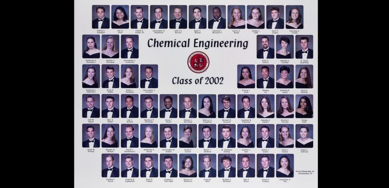 This is a class composite of the chemical engineering class of 2002.