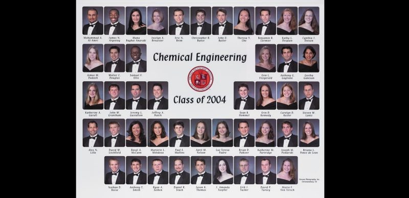 This is a class composite of the chemical engineering class of 2004.