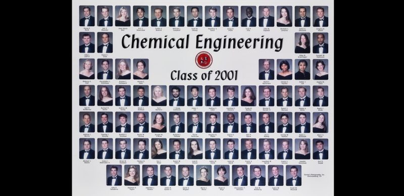 This is a class composite of the chemical engineering class of 2001.