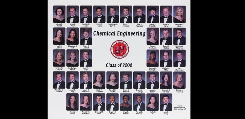 This is a class composite of the chemical engineering class of 2006.