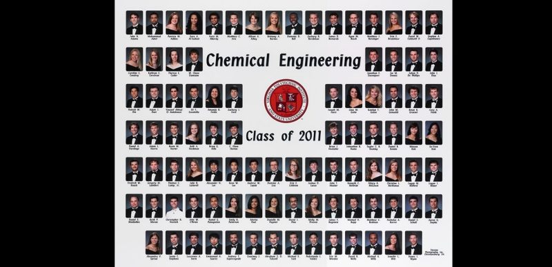 This is a class composite of the chemical engineering class of 2011.