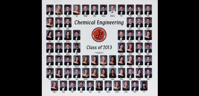 This is a class composite of the chemical engineering class of 2013.