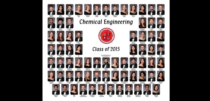 This is a class composite of the chemical engineering class of 2015.