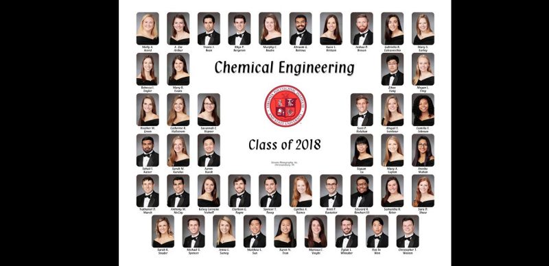 This is a class composite of the chemical engineering class of 2018.