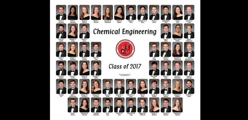 This is a class composite of the chemical engineering class of 2017.