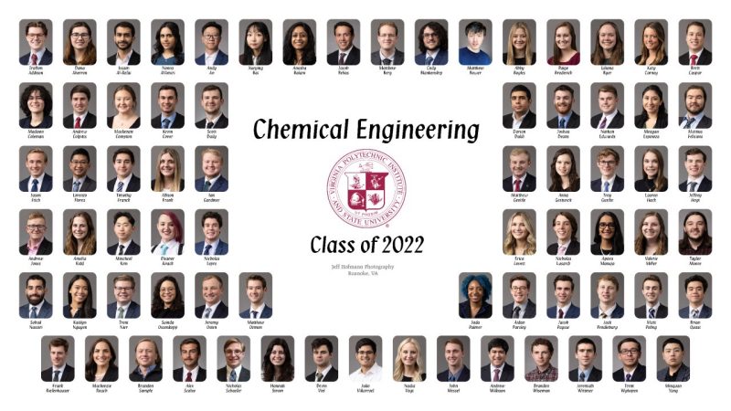 This is a class composite of the chemical engineering class of 2022.